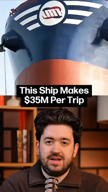 A $250 million cargo ship, longer than a US aircraft carrier, carries 20,000 con
